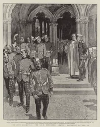 Armeijan liikkeet, KOS Borderers lähtevät Salisburyn katedraalista